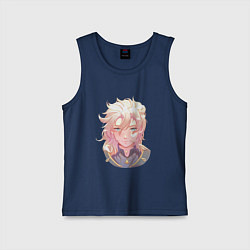 Майка детская хлопок Альбедо, цвет: тёмно-синий