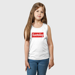 Майка детская хлопок Suetolog, цвет: белый — фото 2
