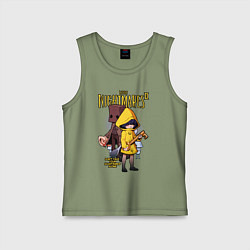 Майка детская хлопок LITTLE NIGHTMARES 2, цвет: авокадо