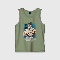 Майка детская хлопок Тодо, цвет: авокадо