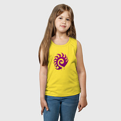 Майка детская хлопок Zerg logo Purple, цвет: желтый — фото 2
