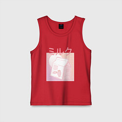 Детская майка Vaporwave Strawberry Milk