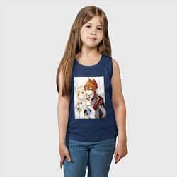 Майка детская хлопок Lumine and tartaglia, цвет: тёмно-синий — фото 2