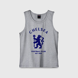 Майка детская хлопок Chelsea Est. 1905, цвет: меланж