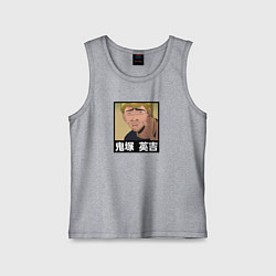 Майка детская хлопок Onizuka face, цвет: меланж