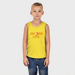 Майка детская хлопок Trainspotting - Life, цвет: желтый — фото 2