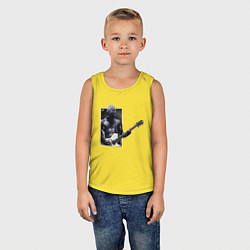 Майка детская хлопок Уэс, цвет: желтый — фото 2