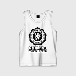 Майка детская хлопок Chelsea FC: Emblem, цвет: белый