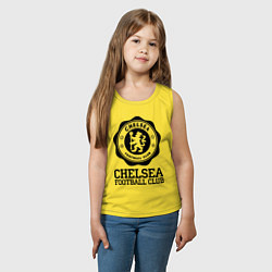 Майка детская хлопок Chelsea FC: Emblem, цвет: желтый — фото 2