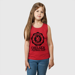 Майка детская хлопок Chelsea FC: Emblem, цвет: красный — фото 2