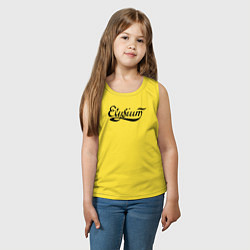 Майка детская хлопок Elysium логотип, цвет: желтый — фото 2