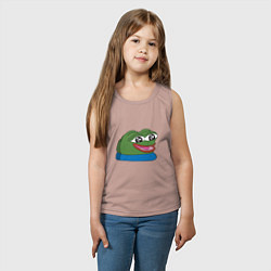 Майка детская хлопок Pepe happy Пепе хеппи, цвет: пыльно-розовый — фото 2
