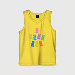 Майка детская хлопок Мишки Милохина, цвет: желтый