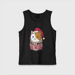 Детская майка Christmas Cat