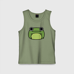 Майка детская хлопок Frog Lucky, цвет: авокадо