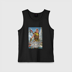 Майка детская хлопок Horizon Запретный Запад, цвет: черный