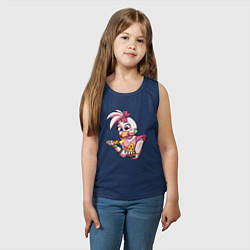 Майка детская хлопок Five Nights at Freddys: Security Breach - Глэмрок, цвет: тёмно-синий — фото 2