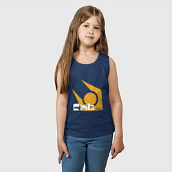 Майка детская хлопок Half life - city 17, цвет: тёмно-синий — фото 2
