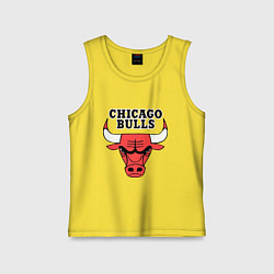 Майка детская хлопок Chicago Bulls, цвет: желтый