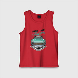 Майка детская хлопок Ride the classic, цвет: красный