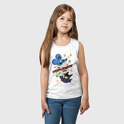 Майка детская хлопок Симпсоны - шоу Щекотки и Царапки, цвет: белый — фото 2
