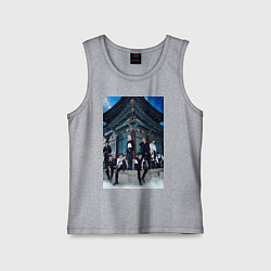 Майка детская хлопок Stray Kids Thunderous, цвет: меланж