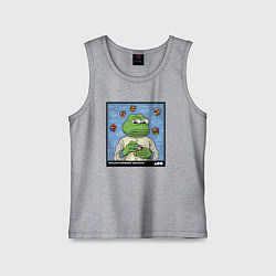 Майка детская хлопок Pepe brainshtorm, цвет: меланж