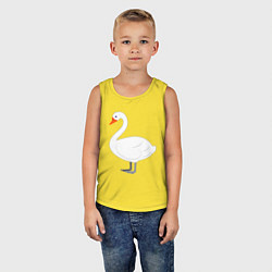 Майка детская хлопок Бeлый лебедь, цвет: желтый — фото 2