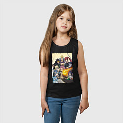 Майка детская хлопок Fairy Tail heroes, цвет: черный — фото 2