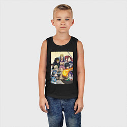 Майка детская хлопок Fairy Tail heroes, цвет: черный — фото 2