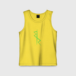 Майка детская хлопок Cyberpunk - Команда Дэвида, цвет: желтый