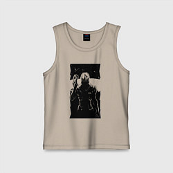 Майка детская хлопок Mass Effect N7 - Warrior, цвет: миндальный