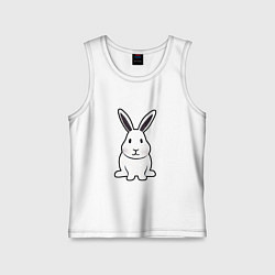 Детская майка Снежный кролик