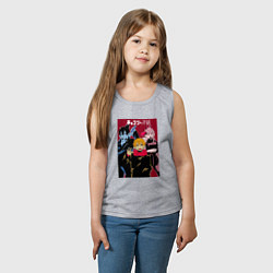 Майка детская хлопок Человек-бензопила Chainsaw Man Аниме, цвет: меланж — фото 2