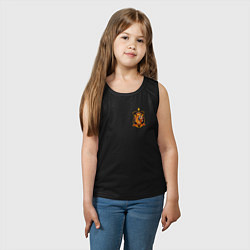 Майка детская хлопок Сборная Испании логотип, цвет: черный — фото 2