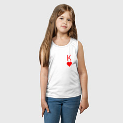 Майка детская хлопок Король арт, цвет: белый — фото 2
