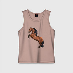 Майка детская хлопок Лузитано, цвет: пыльно-розовый