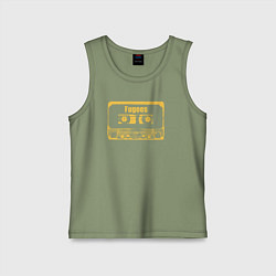 Майка детская хлопок Fugees cassette, цвет: авокадо