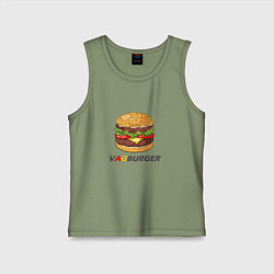 Майка детская хлопок VAGBURGER, цвет: авокадо