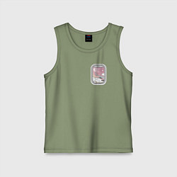 Майка детская хлопок Иллюминатор, цвет: авокадо