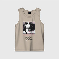 Майка детская хлопок Mariya Takeuchi white, цвет: миндальный