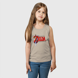 Майка детская хлопок The Legend of Zelda game, цвет: миндальный — фото 2