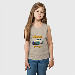 Майка детская хлопок Ретро пикап Chevrolet Thriftmaster, цвет: миндальный — фото 2