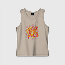 Майка детская хлопок Хохлома ХВ Пасха, цвет: миндальный