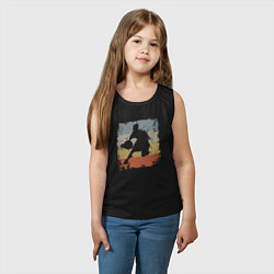 Майка детская хлопок Basketball life, цвет: черный — фото 2