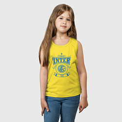 Майка детская хлопок Forza Inter, цвет: желтый — фото 2