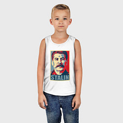 Майка детская хлопок Stalin USSR, цвет: белый — фото 2