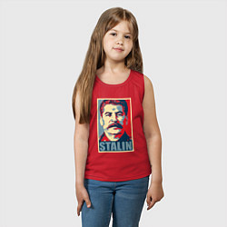 Майка детская хлопок Stalin USSR, цвет: красный — фото 2