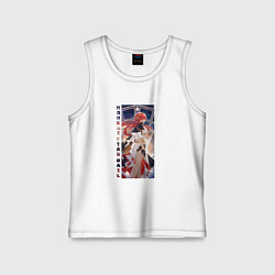 Майка детская хлопок Улыбка Химеко, цвет: белый