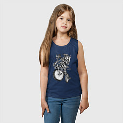 Майка детская хлопок Extreme bones BMX, цвет: тёмно-синий — фото 2